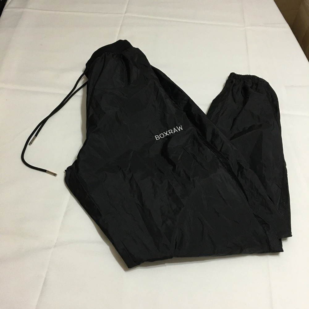 BOXRAW Hagler Sauna Suit Pants Large Black Lightweight Training Joggers